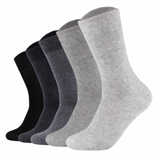 s.Oliver Calcetines unisex, paquete de 5 - Calcetines Essentials en caja, calcetines cortos, caja de regalo, lisos Negro/Gris 39-42