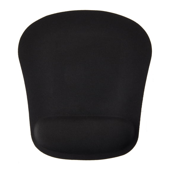 onn. Mouse Pad with Memory Foam Wrist Rest, Black