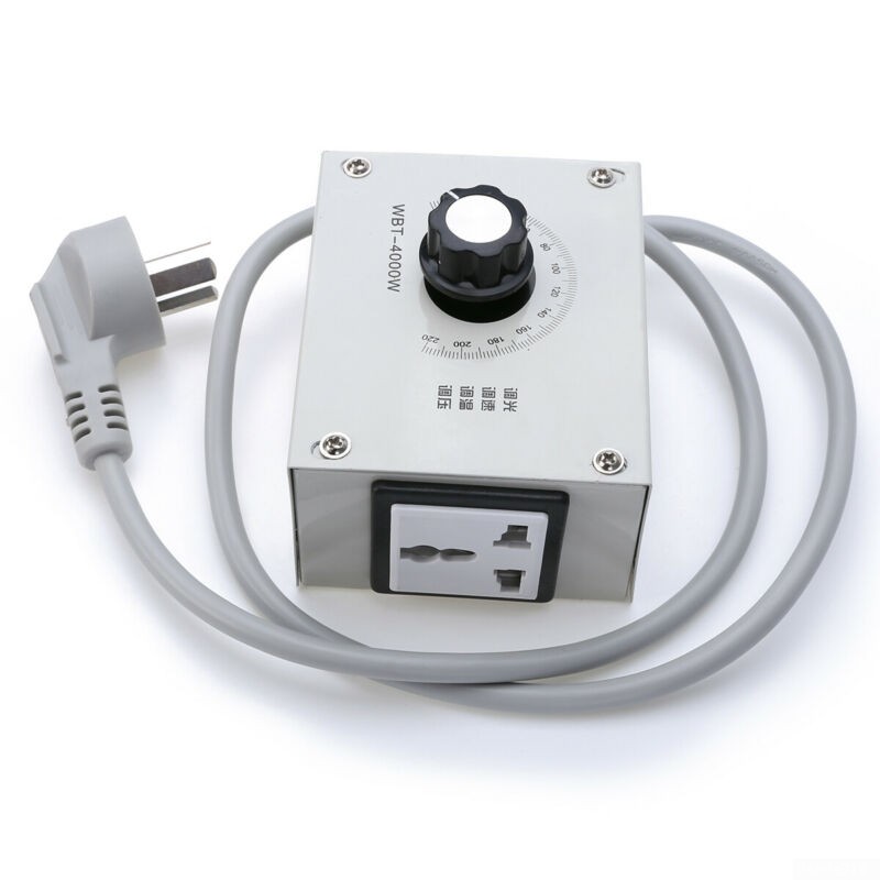 4000W Variable Voltage Speed Fan Motor Tool Control AC Controller AC220V Control