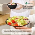 thumbnail image 5 of Homienly 16-Piece Wheat Straw Dinnerware Set, Plates, Bowls & Cups, Service for 4, Microwave & Dishwasher Safe, Black, 5 of 8