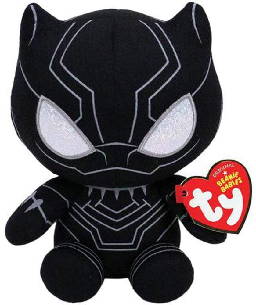New Ty Black Panther (Marvel) Plush, Regular Plush Stuffed