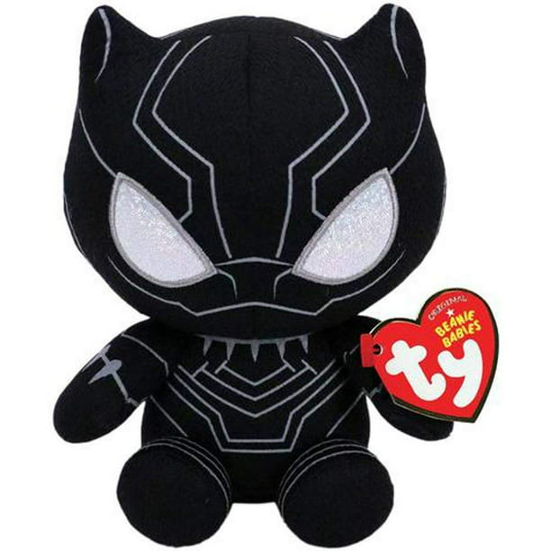 New Ty Black Panther (Marvel) Plush, Regular Plush Stuffed