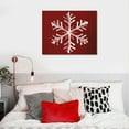 thumbnail image 4 of Nawypu  Christmas Snowflake Wall Art,Winter Wall Print Christmas Decoration,Red Wall Poster Painting,Canvas Wall Art Decor for Home Living Room Bedroom, 4 of 4
