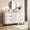White, variant on EastVita 54.7 Inch Chest of Drawers Wooden Modern Fluted 6 Drawer Dresser with Metal Legs and Handles and Anti-Tipping Design for Bedroom Living Room Hallway