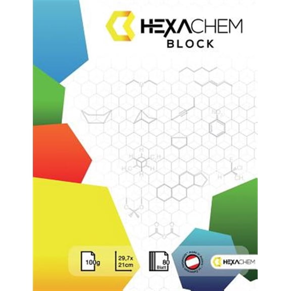 Pre-Owned Hexachem Block 80 Blatt : Das Chemie Notozblock: Hexagon-Motive Fr Organische Chemie Inkl. Periodensystem (Paperback)