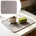 thumbnail image 2 of Water Absorbent Microfiber Dish Drying Mat,Quick Dry Dish Drying Mat,Slip Resistant Pad for Sink Dishes and Under Rack,Kitchen Counter Accessories,for Dishes,Utensils,Pots and Pans,11.8x15.7 inch, 2 of 2