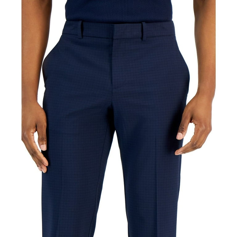 perry ellis men's modern-fit stretch dress pants reviews Perry Ellis Men's Modern Fit Performance Dress Pants in Deep Navy, 32W 32L