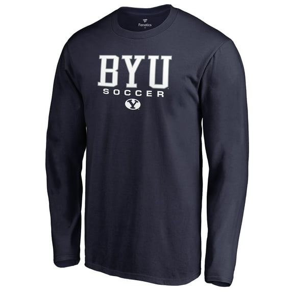 Men's Navy BYU Cougars Team Unity Soccer Long Sleeve T-Shirt