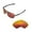 Fire Red, variant on Walleva Emerald Polarized Replacement Lenses for Oakley Plaintiff Squared Sunglasses
