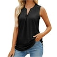 thumbnail image 2 of Idoravan Tank Tops for Women Casual Fashion Women Knitted V-Neck Ladies Solid SlimTank Top, 2 of 5