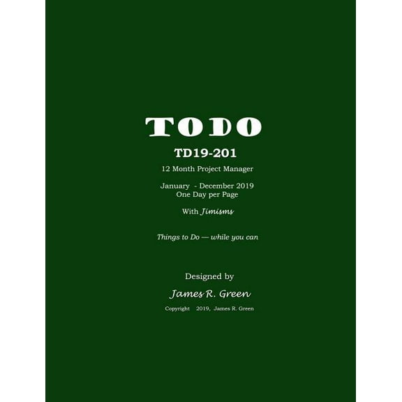 Td19-201: A Personal Productivity Tool (Paperback)