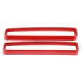 thumbnail image 2 of 2 Pcs Front Grille Cover Trim Car Adaptations Replacement for Dodge Challenger 2015‑2021Red, 2 of 14