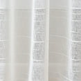 thumbnail image 6 of Mainstays Woven Stripe Sheer Tab Top Curtain, Single Panel, White, 50" W x 84" L, 6 of 6
