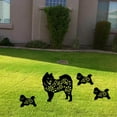 TIIFSWHS Yard Art Dog Garden Inserts Acrylic Animal Hollow Inserts Yard