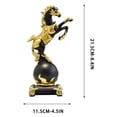 thumbnail image 3 of Horse Figurine Decor for Living Room, Zodiac Horse Ornament for TV Cabinet Entryway, Home Decoration for Lunar New Year(Black), 3 of 7