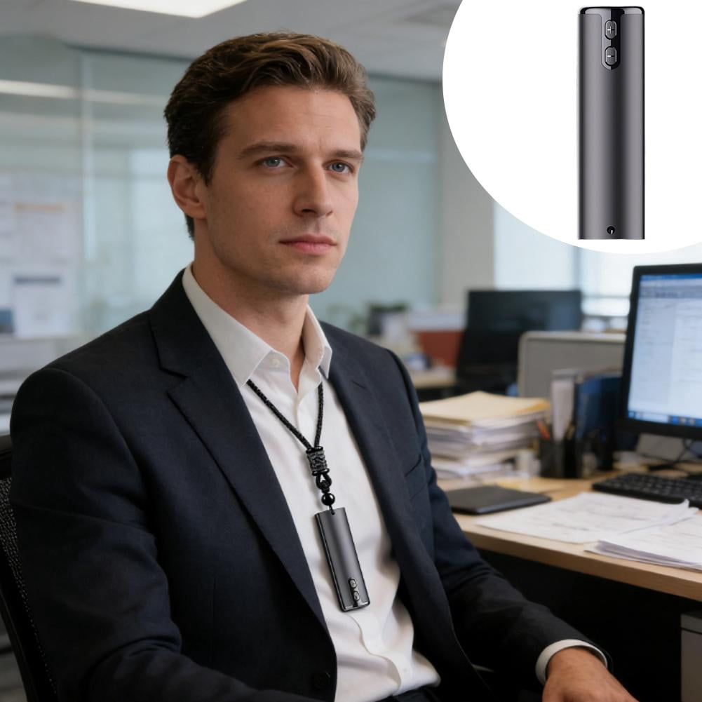Voice Activated Recorder with Noise Reduction Small Portable MP3 Recording Pen, 20H Battery, Voice-Controlled Recording for Lectures & Meetings