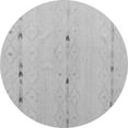 thumbnail image 1 of Ahgly Company Indoor Round Solid Gray Modern Area Rugs, 7' Round, 1 of 4