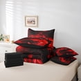 thumbnail image 5 of Feelyou Futuristic Automobile Sport Bedding Comforter Set 7 Pieces, 3D Horse Animal Full Bedding Set, 5 of 7