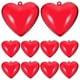 thumbnail image 1 of GOOHOCHY 10 bolas de plástico rellenables con forma de corazón para decorar bodas y San Valentín., 1 of 8