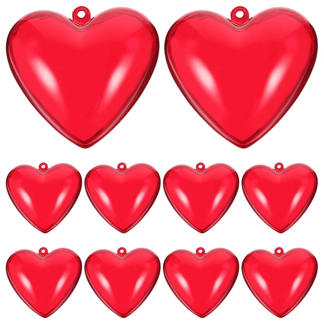 10 Uds adornos rellenables en forma de corazón amor colgante de Navidad en forma de corazón