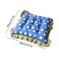 thumbnail image 2 of Ruffled Round Seat Cushion, Cotton Chair Pad 15.7 x 15.7 Inch, Home Comfort Pad for Office Dining Chair, 2 of 6