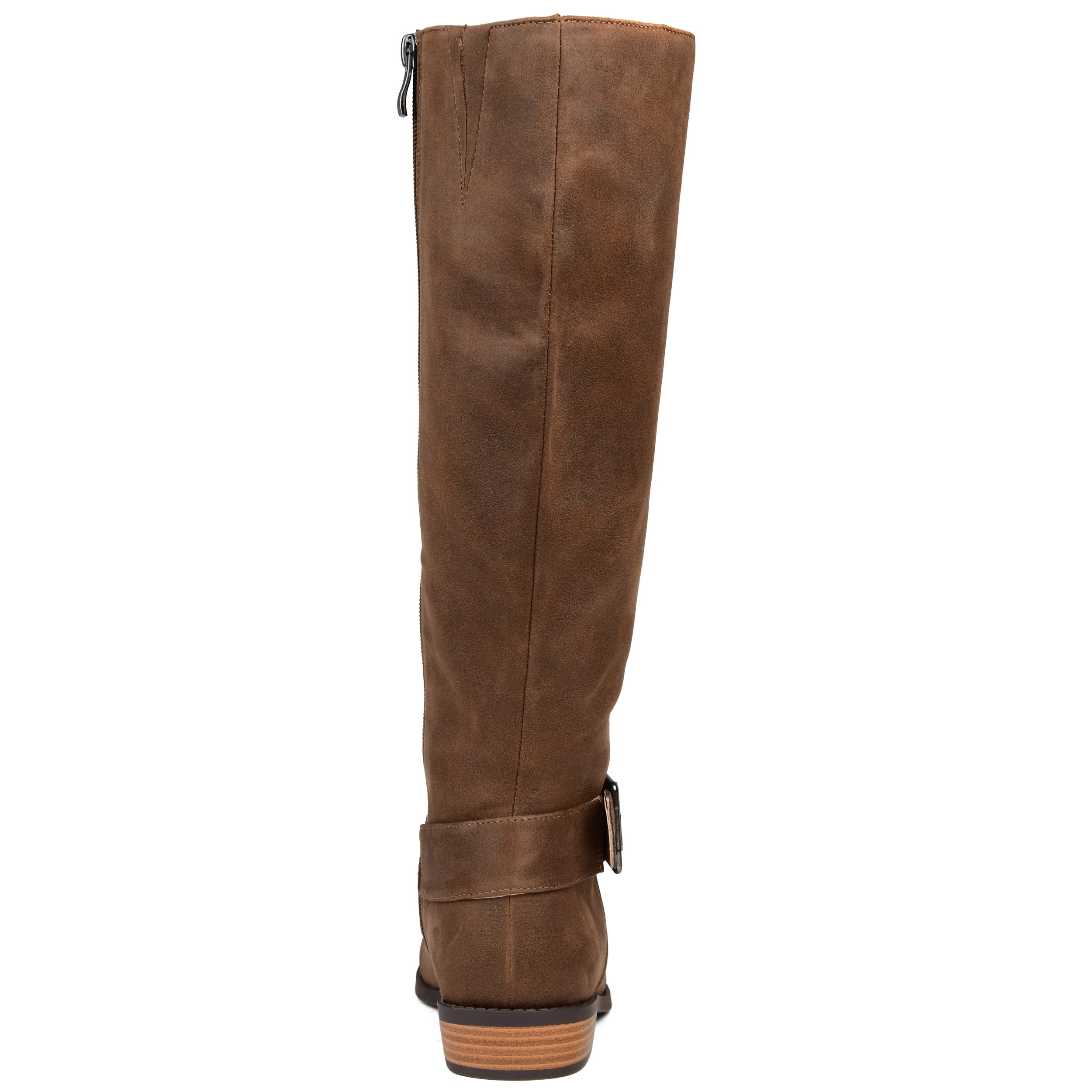 Brinley Co. Womens Knee-high Buckle Riding Boot