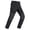 Black, variant on Mens Snow Ski Waterproof Softshell Snowboard Pants Outdoor Hiking Fleece Lined Zipper Pockets Gray 32