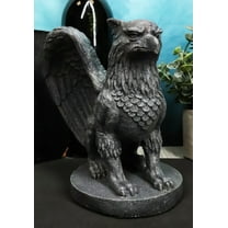 Ebros Griffon Griffin Eagle Lion Gargoyle Statue Home Decor Figurine 6.75" Tall
