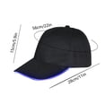 thumbnail image 3 of Gorra de Béisbol con Luz Led, Gorra de Béisbol con Destellos, Sombrero de Fiesta, Accesorios para Raves, Fácil de Usar, Ideal para Festivales, Clubes, Escenarios, Hip Hop y Presentaciones., 3 of 6