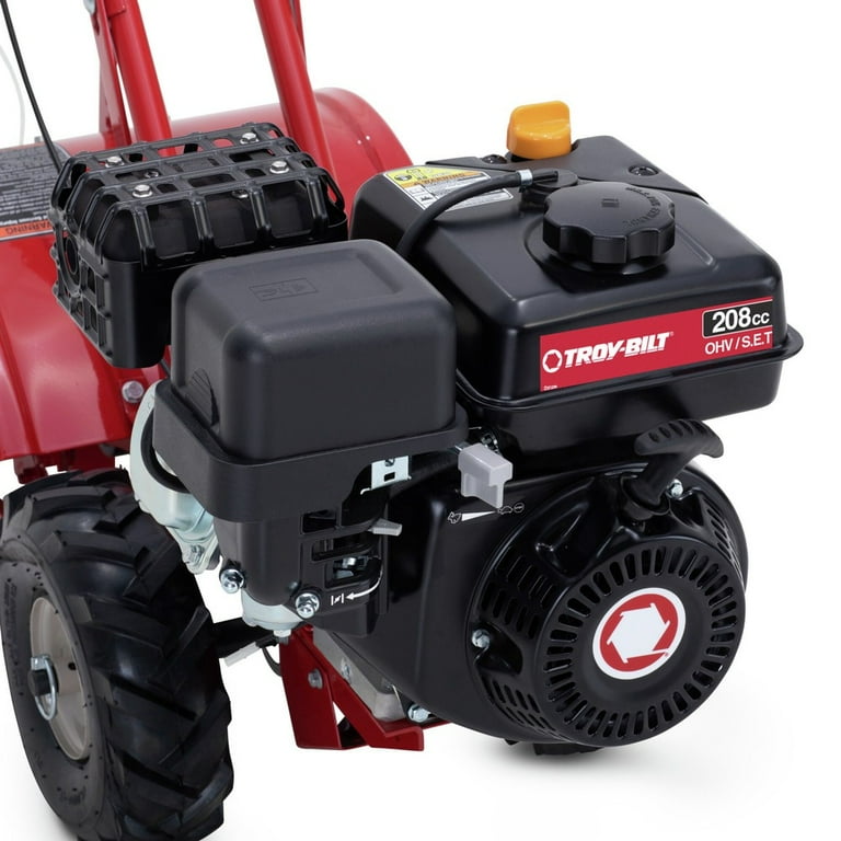 Troy Bilt Bronco Gas Powered Rear Tine 208cc Tiller 10 in. CRT OHV Walmart