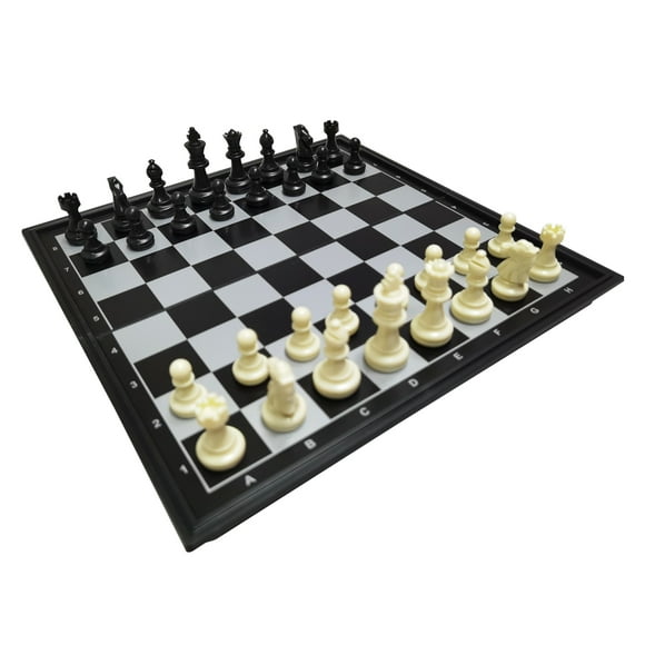 Portable Chess Set Folding Magnetic Chess Board Games Entertainment Educational Gift for Children Students Adults Family Home School Travel