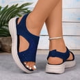 thumbnail image 5 of BADHUB Women's Orthopedic Casual Flat Slide Sandals with Arch Support Ankle Straps Shoes Walking Tennis Shoes Comfortable Sandals Pink 39, 5 of 6