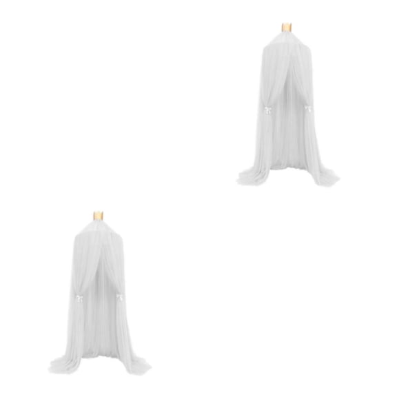 Toldo de cama plegable Inteprter poliéster protección eficaz Capa blanca 7 trescientos 2Conjunto