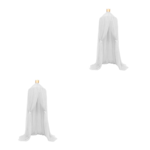 Toldo de cama plegable Inteprter poliéster protección eficaz Capa blanca 7 trescientos 2Conjunto
