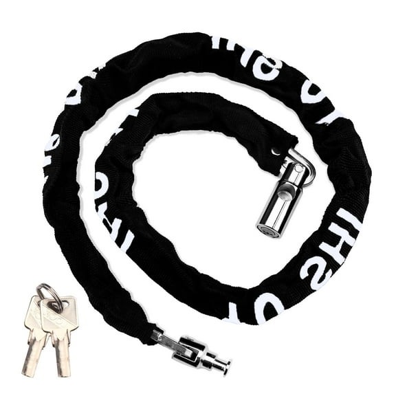 4.3FT Bike Chain Lock with 2 Keys, Bicycle Locks Heavy Duty Anti Theft, Bicycle Chain Locks, Bike Lock Chains for Motorbikes, Trucks, Iron Gates, Trolleys