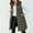Blackish Green, variant on Youth Girls Long Sleeveless Quilted Hooded Puffer Vest Down Jacket Teen Kids Oversized Outdoor Hiking Vest Outerwear Insulated Thermal Vest Winter Wear