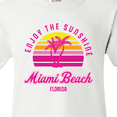 thumbnail image 4 of Inktastic Summer Enjoy the Sunshine Miami Beach Florida in Pink Youth T-Shirt, 4 of 5