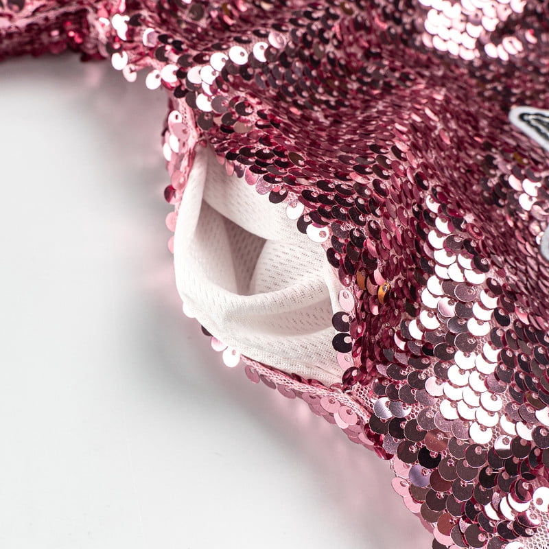 WELAKEN Girls' Rainbow Sequin Jacket - Sparkly Zipper Bomber With Pockets For Toddler & Kids - View #4