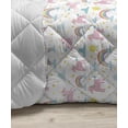 thumbnail image 3 of Exotic Down Alternative Comforter, Flamingo Birds in the Tropical Forest Bushes Romantic Funny Hipster Graphic, Microfiber Quilt for All Season, 5 Sizes, Black White Pink, by Ambesonne, 3 of 3