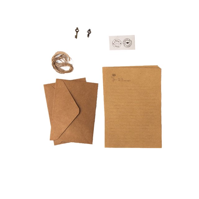 Seitruly Paquete de 12 sobres Kraft de superficie lisa, papel de carta exquisito, sobres hechos a mano, accesorios de estampado, suministros de papelería cartulina Tipo 14