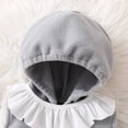 thumbnail image 5 of RUINIXCW Newborn Baby Girl Boy Halloween Clown Costume Infant Fall Winter Cosplay Outfit Warm Fleece Sleeveless Hooded Zipper Romper Stockings Set, 5 of 10