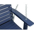 thumbnail image 2 of Innovaze Premium 5 ft Poly Lumber Porch Swing for 3 Person, High Back & Deep Seat Comfort, Foldable Cup Holders, Stainless Steel Hardware, Navy Blue, 2 of 12