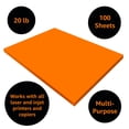thumbnail image 4 of UOFFICE Colored Bond Paper Bundle 8.5" x 11", 20lbs, 100 Pages, Orange, 4 of 8
