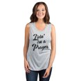 thumbnail image 2 of Livin' On A Prayer Women's Fashion Sleeveless Muscle Workout Yoga Tank Top Sport Grey Large, 2 of 3