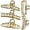 Leopard, variant on US 5-10 Pack Metal Jumbo Hair Claw Clip Large Strong Hold for Thick Hair Nonslip