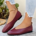 thumbnail image 5 of Flat Shoes for Women 2026 Casual Square Toe Slip On Casual Ballet Flats Comfortable Ballerina Business Soft Walking Shoes, 43, 5 of 5