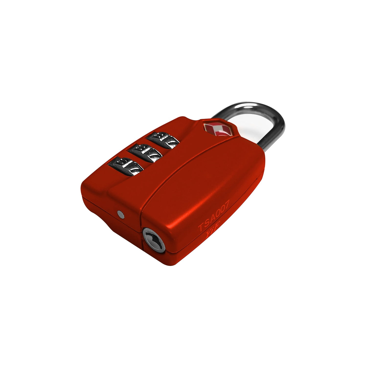 TraverGo 3 Digit Combination Lock, Red TR1120RD