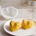 thumbnail image 6 of Silicone Heart Diamond Shaped Cake Mold Non-Stick Baking Mousse Pastry Making Tool 1 Piece, 6 of 9