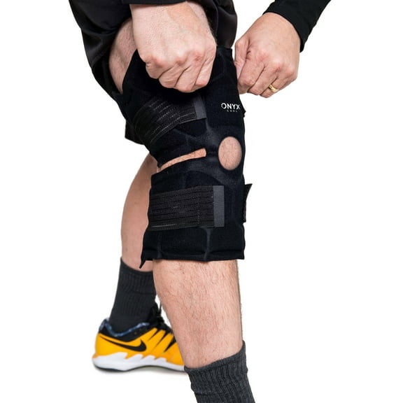 Onyx Cool Knee – Black; Cooling Pain Relief, Refrigerated Therapy Wrap