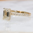 thumbnail image 5 of SOLITAIRE JEWELS 1.25CT Emerald Hidden Halo Moissanite Solitaire Engagement Ring Solid 10K Yellow Gold, 5 of 5